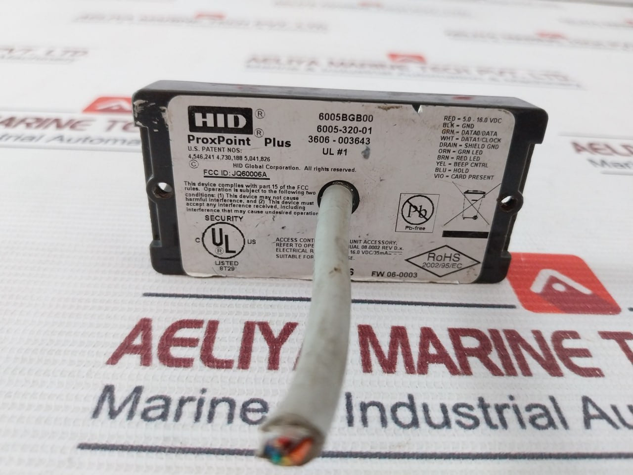 Hid 6005Bgb00 Proximity Reader Jq60006A 5.0-16.0Vdc/35Ma Fw06-0003