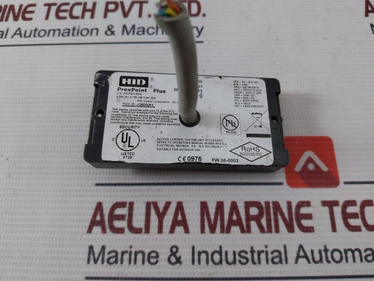 Hid 6005Bgb00 Proximity Reader Jq60006A 5.0-16.0Vdc/35Ma Fw06-0003