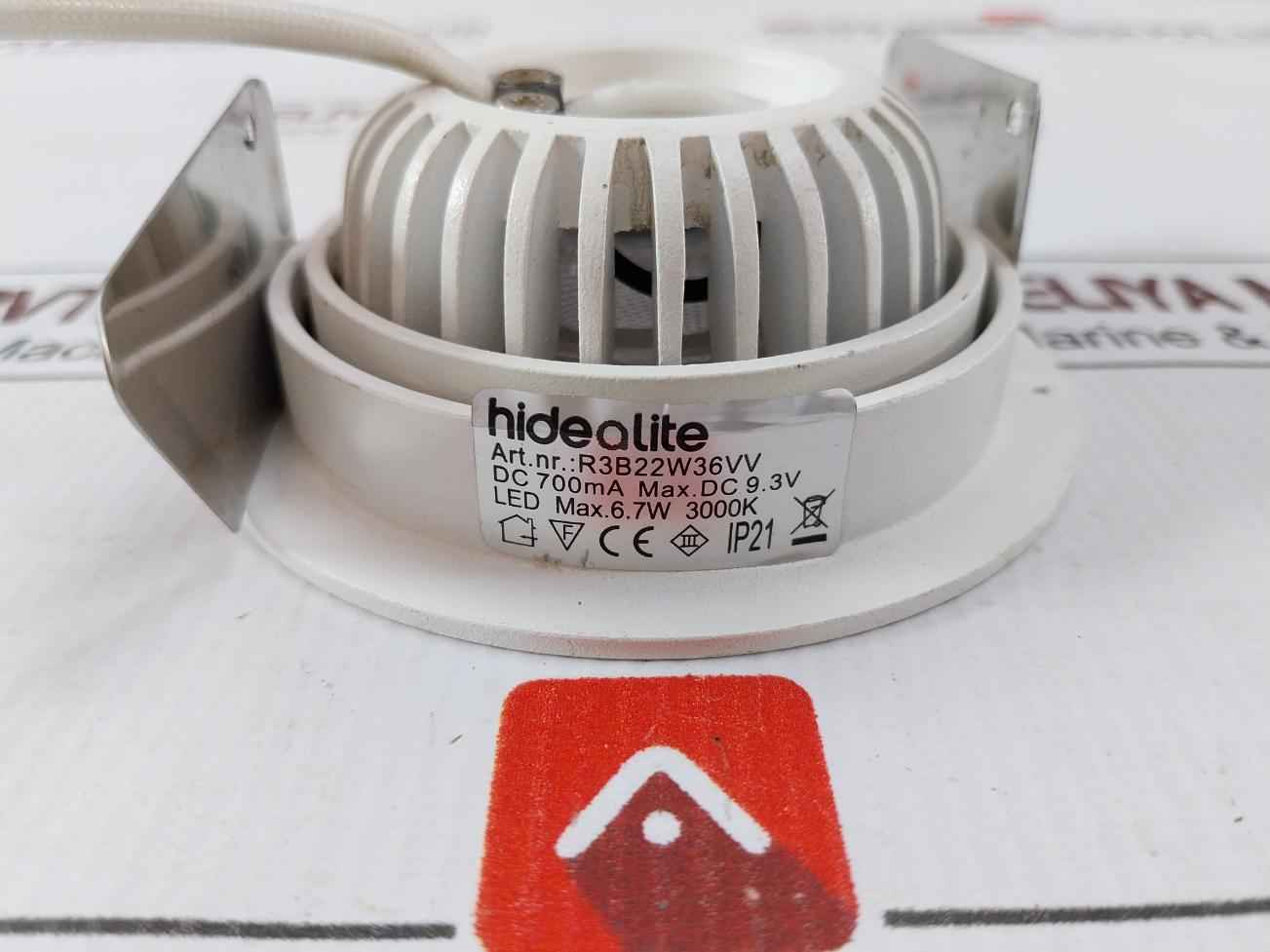 Hidealite R3B22W36Vv Cob Led Light Dc 700Ma 9.3V