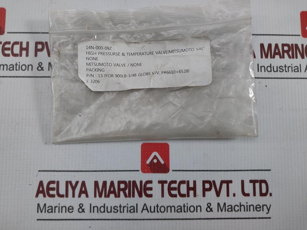 High Pressure And Temperature Valve Gland Packing Set Mitsumoto Valve (1 Set =7 Pcs)