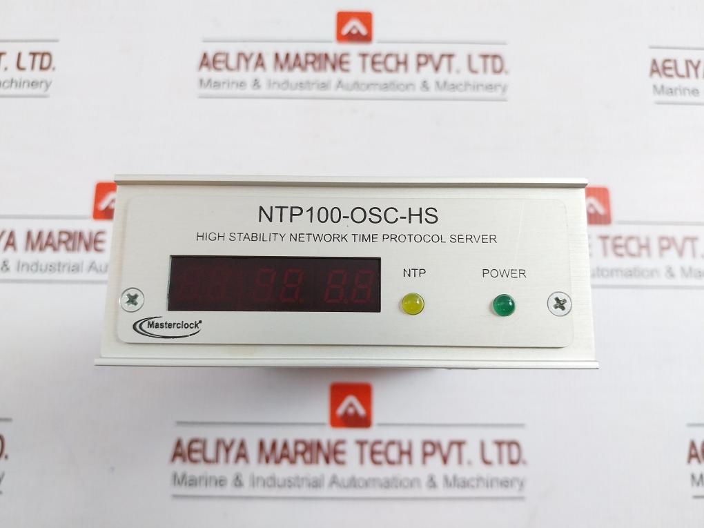 High Stability Network Time Protocol Server 9-28Vdc Masterclock Ntp100-osc-hs