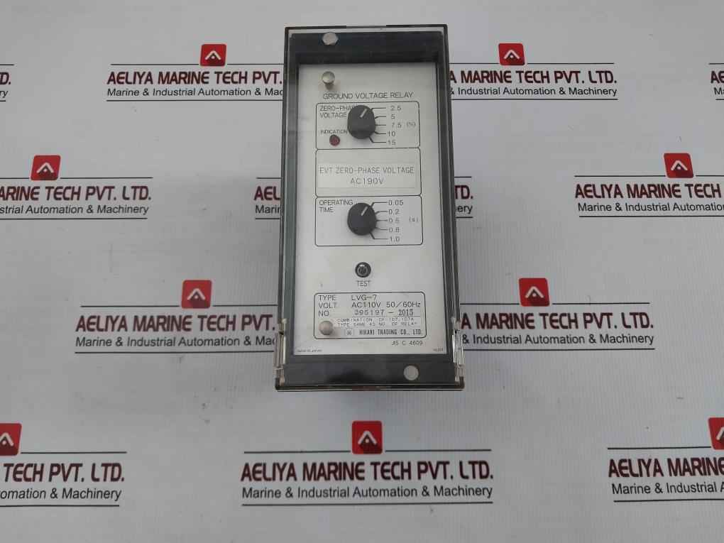 Hikari Ground Voltage Relay Ac110V 50/60Hz Lvg-7