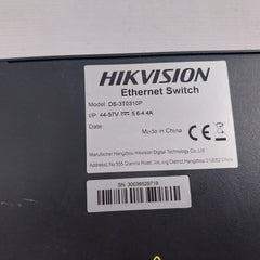 Hikvision Ds-3T0310P Ethernet Switch Dc44-57V 5.6-4.4A