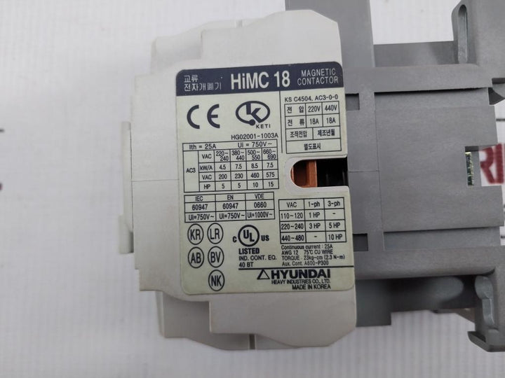 Himc 18 Hyundai Ac Magnetic Contactor 750V/25A