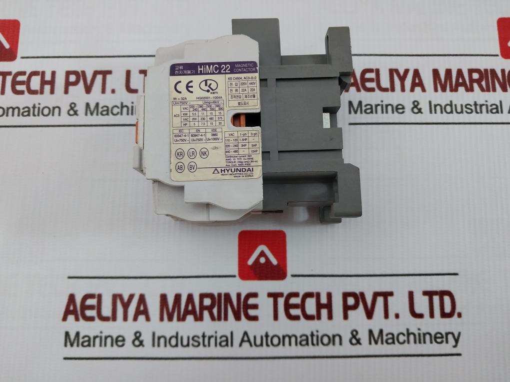 Himc 22 Ac Magnetic Contactor 220V/440V 50-60Hz Hyundai