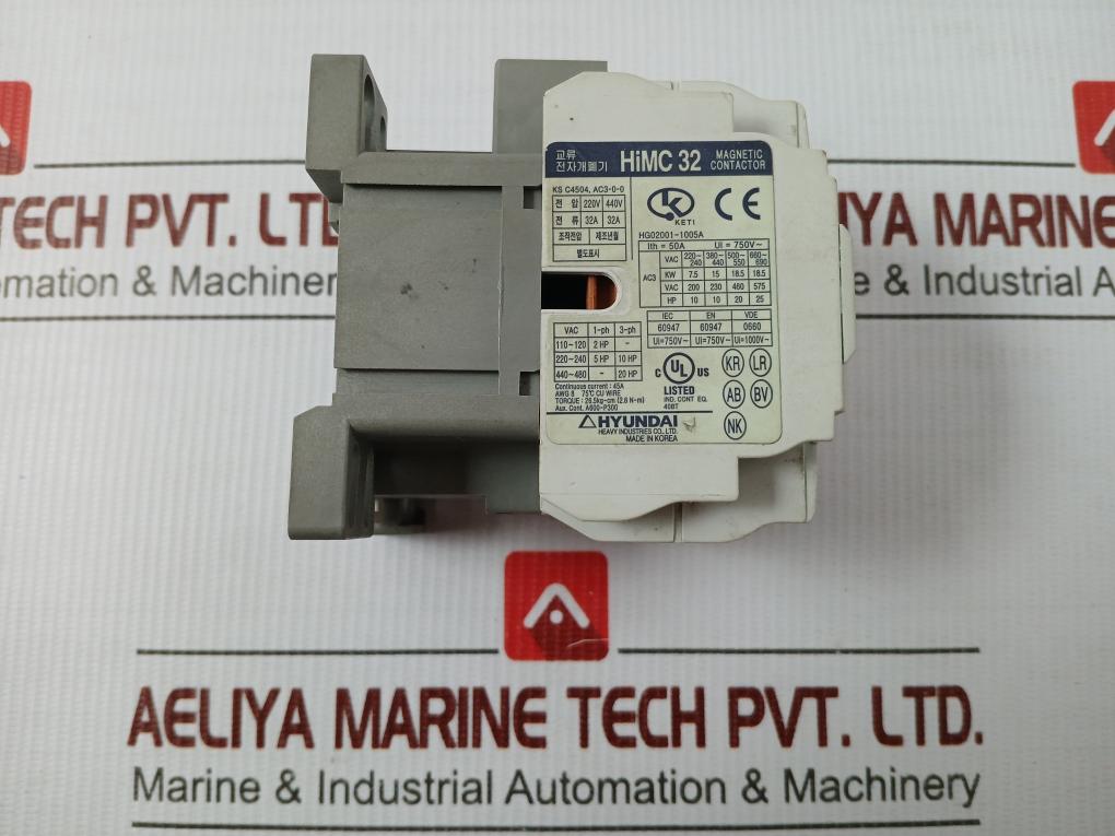 Himc 32 Ac Magnetic Contactor 220V-440V/32A Hyundai