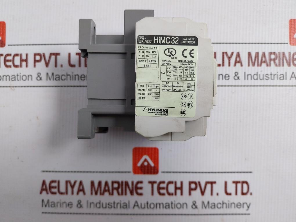 Himc 32 Hyundai Magnetic Contactor 200-220V 60Hz Hg02001-1005A