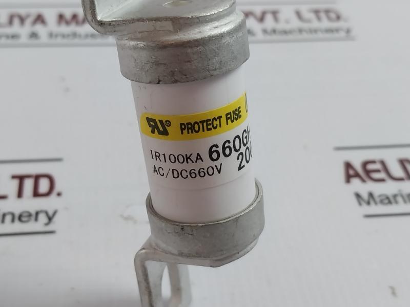 Hinode 660Gh-200Sul Protect Fuse 200A Ac/Dc 660V Ir 100Ka 3Ea F14756