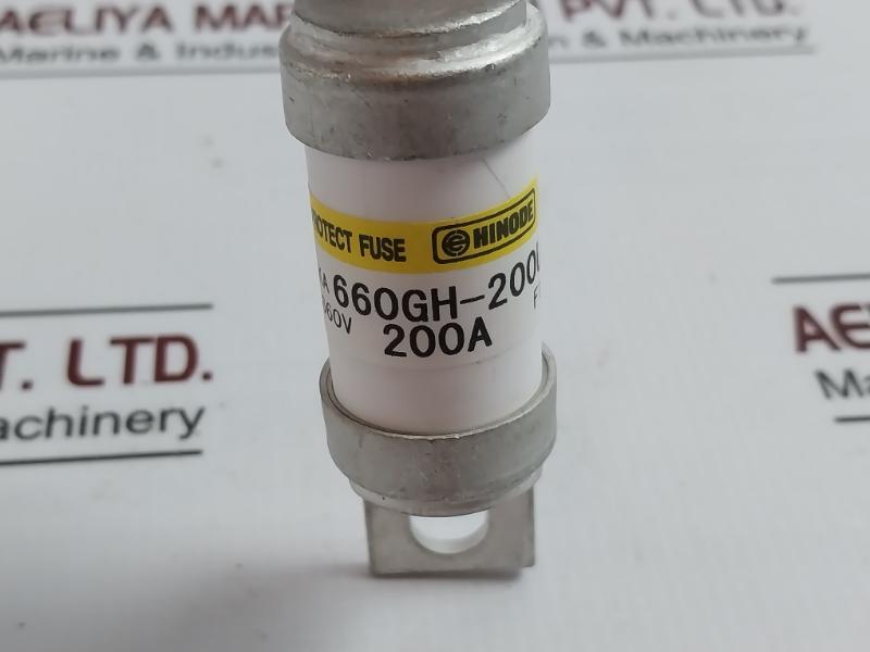 Hinode 660Gh-200Sul Protect Fuse 200A Ac/Dc 660V Ir 100Ka 3Ea F14756