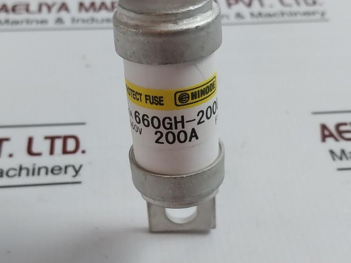 Hinode 660Gh-200Sul Protect Fuse 200A Ac/Dc 660V Ir 100Ka 3Ea F14756