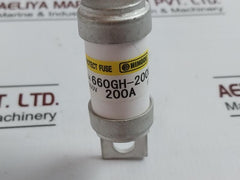 Hinode 660Gh-200Sul Protect Fuse 200A Ac/Dc 660V Ir 100Ka 3Ea F14756
