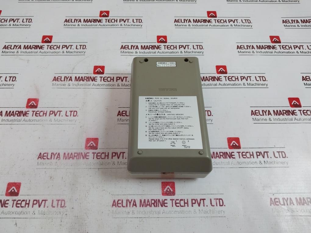Hioki 7010 Dc Signal Source Generator Operation 0232469 Max.25ma 15v/100ma