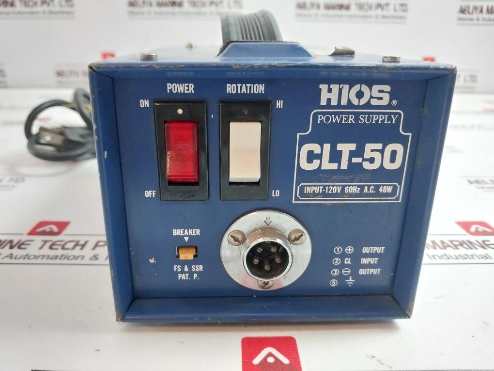 Hios Clt-50 Electric Screwdriver Dc Power Supply 110V Ac 120C 60Hz 48W 1.5Mhios Clt-50