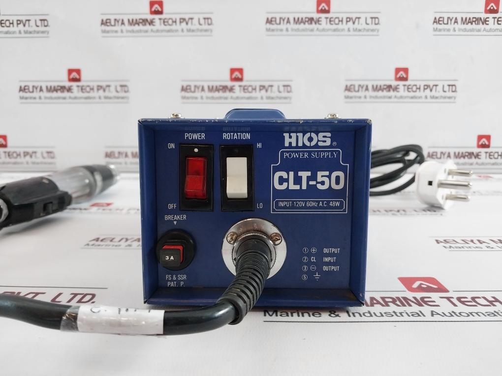 Hios Clt-50 Power Supply For Electric Screwdriver Ac 120V/60Hz 48 Watt