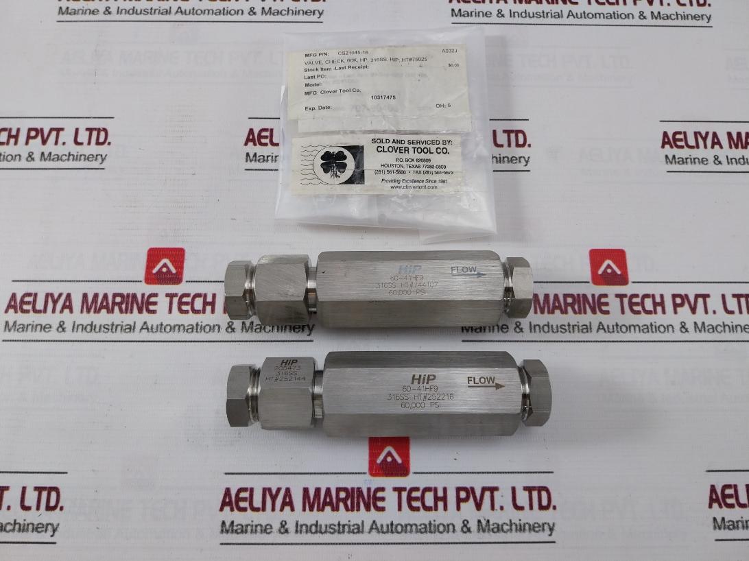 Hip 60-41Hf9 High Pressure Check Valve 60000 Psi Cs21645-16