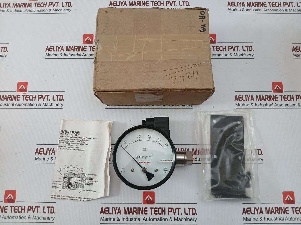Hirlekar Precision Differential Pressure Gauge 200 Dgr