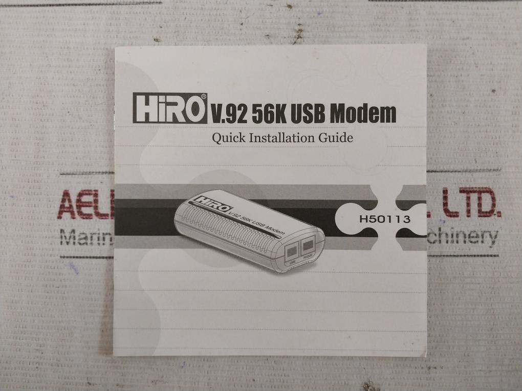 Hiro H50113 Usb Modem Kit V.92 56Kbps 63B56021004