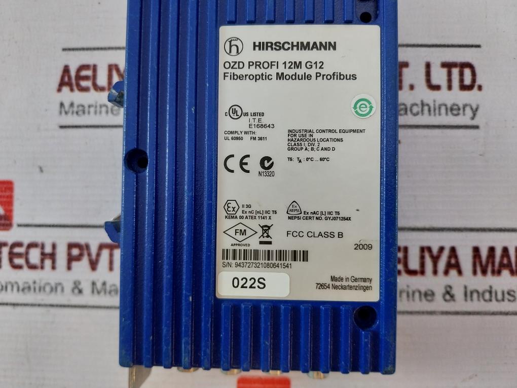 Hirschmann Ozd Profi 12M G12 Fiberoptic Module Profibus