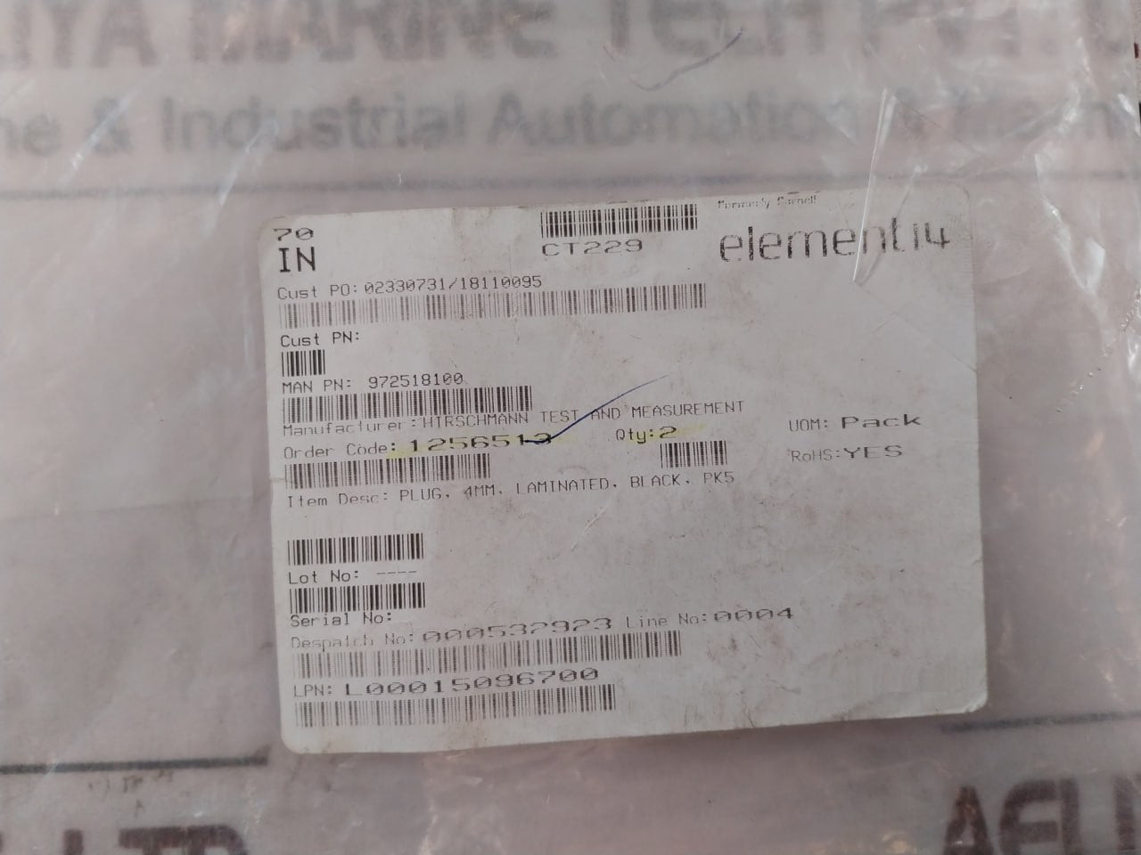 Hirschmann 972518100 Banana Plug 4Mm Set