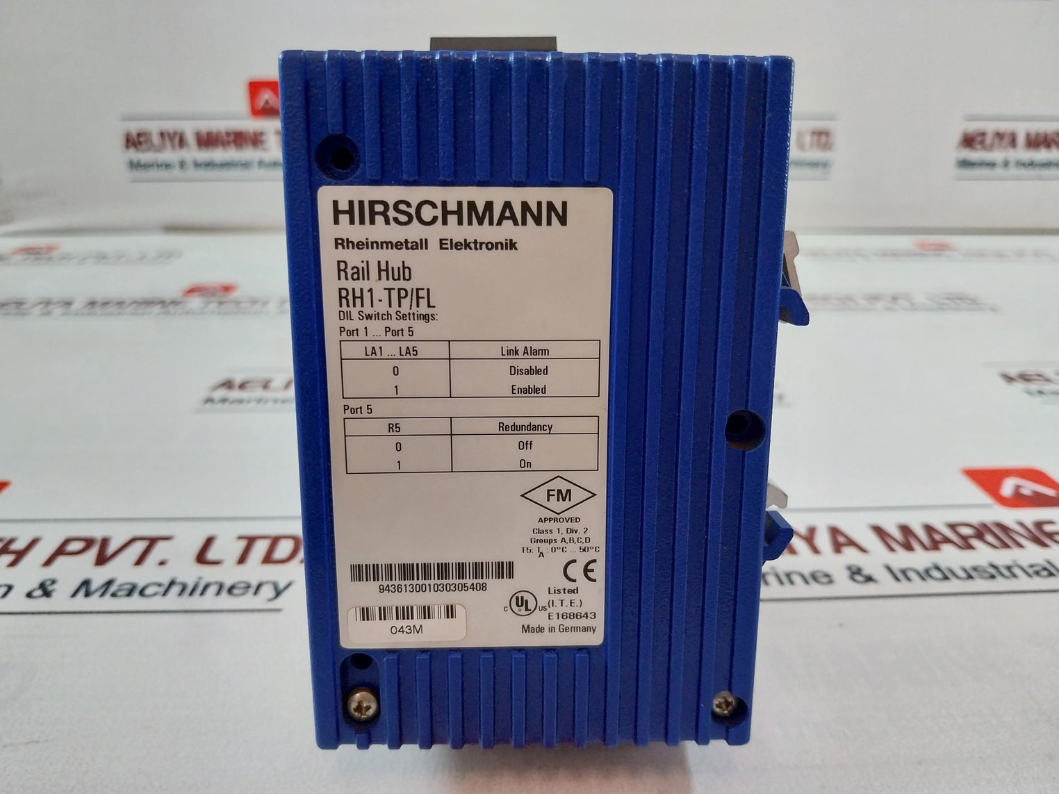 Hirschmann Rh1-tp/Fl Industrial Ethernet Rail Hub E168643