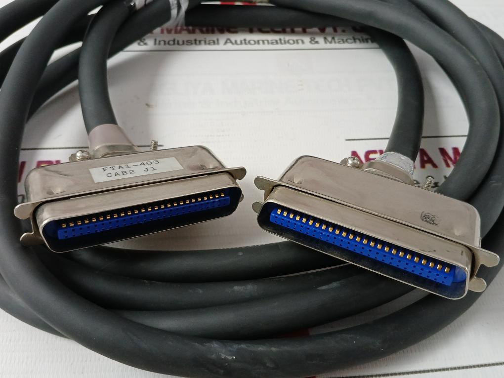 Hitachi Fta1-403 Programmer-printer Cable 3 Meter Apm1-4 J18