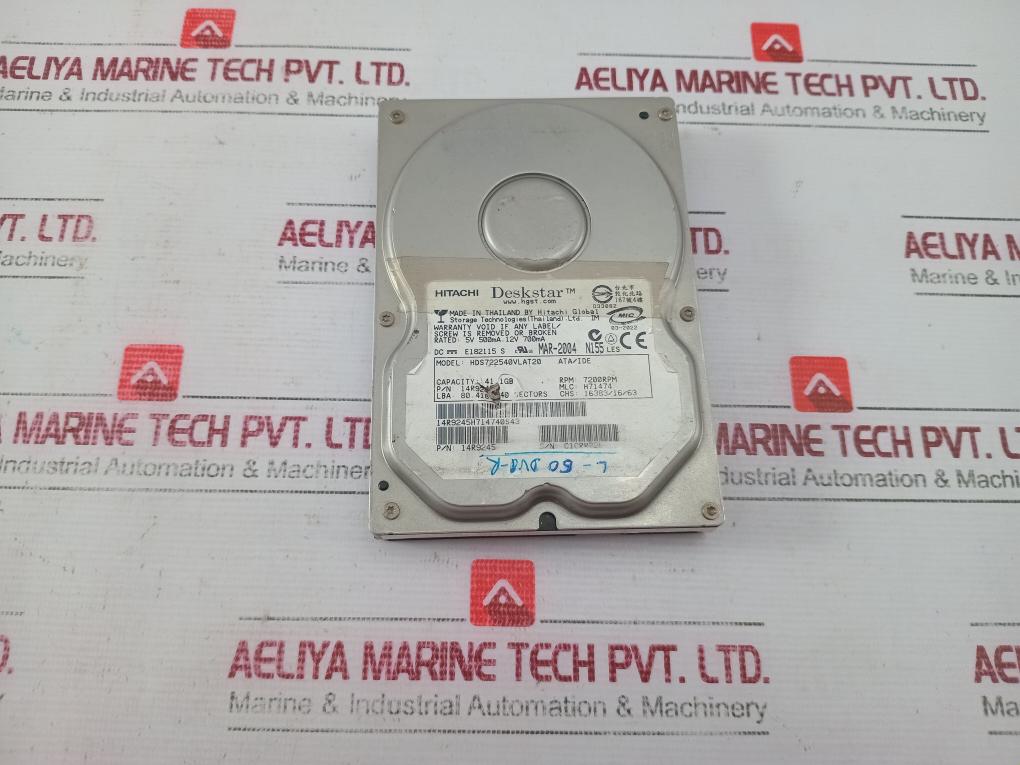 Hitachi Hds722540Vlat20 Deskstar 41.1Gb Internal Hard Drive 7200Rpm