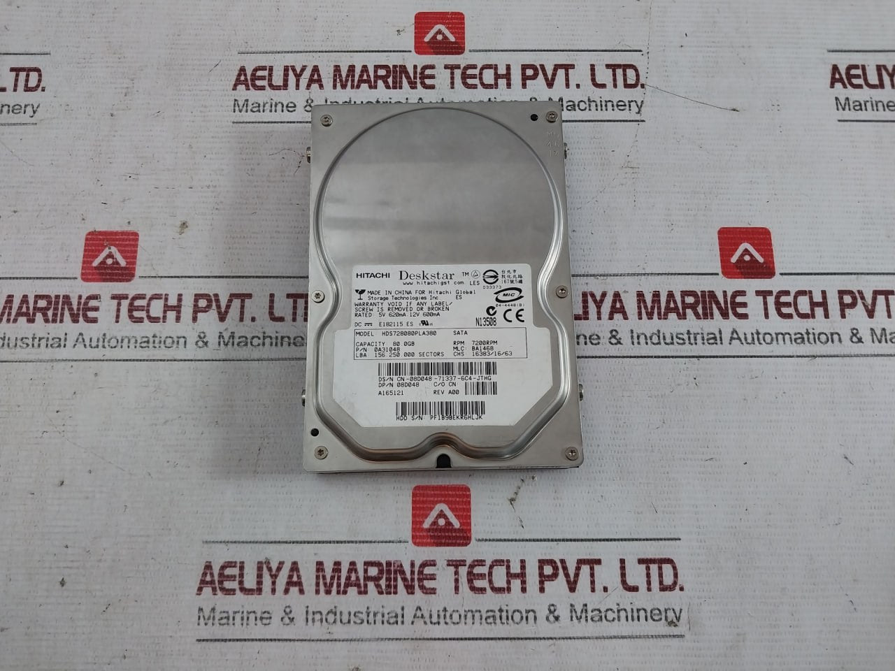 Hitachi Hds728080Pla380 Desktop Internal Hard Drive 7200Rpm 5V 620Ma 12V 600Ma