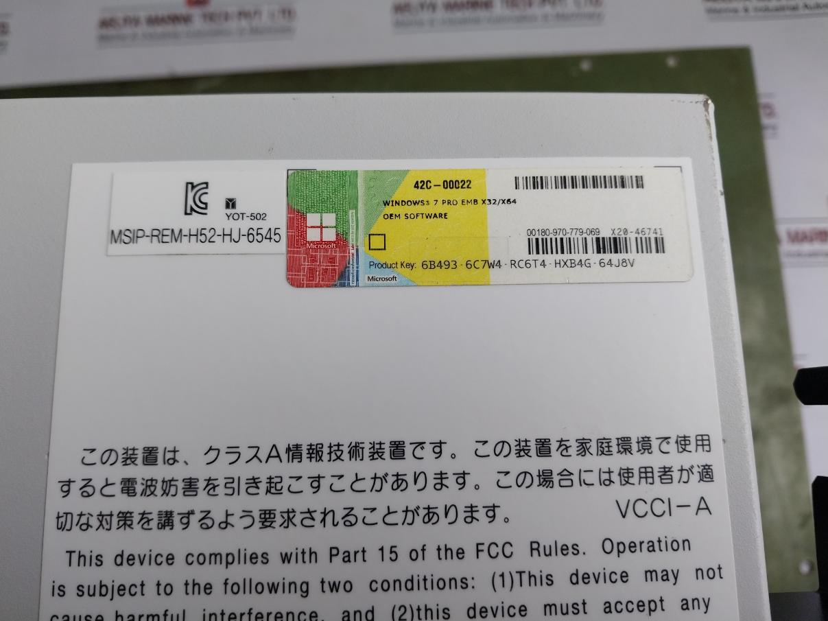 Hitachi Hf-w6500 Industrial Computer Cpu 100V-240V Hj-65459Ewed