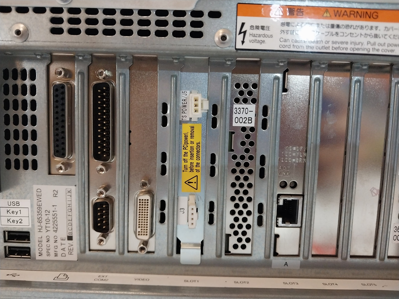 Hitachi Hf-w6500 Industrial Computer Cpu Hj-65359Ewed Ac100V–240V 50/60 Hz