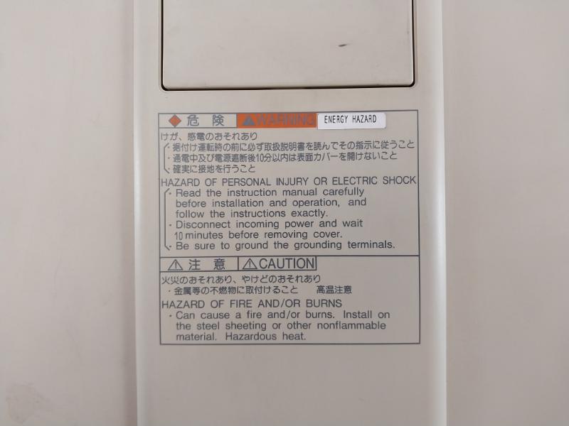 Hitachi Jh300 3 Phase Igbt Inverter J300-110L3 924Ct24027A8 24Vdc 0.15A 16 Kva