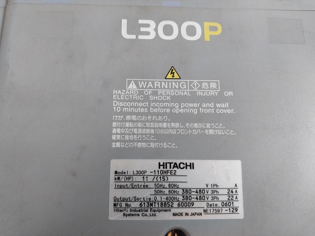 Hitachi L300P-110HFE2 Static Converter Inverter