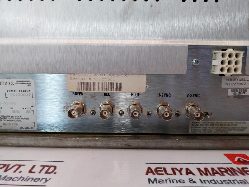 Hitachi M48Kfh680X62 Monitor Display And Honeywell Hi Res Crt Cable 120-240V