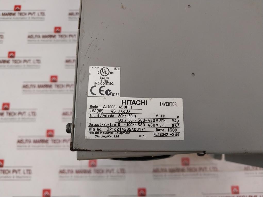 Hitachi Sj700B-450Hff Inverter 50-60Hz