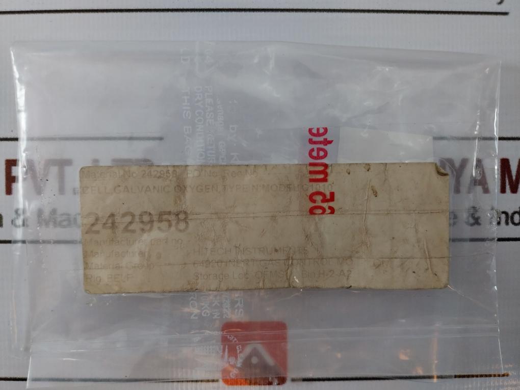 Hitech G1010 Galvanic Oxygen Cell Type N 120-0160