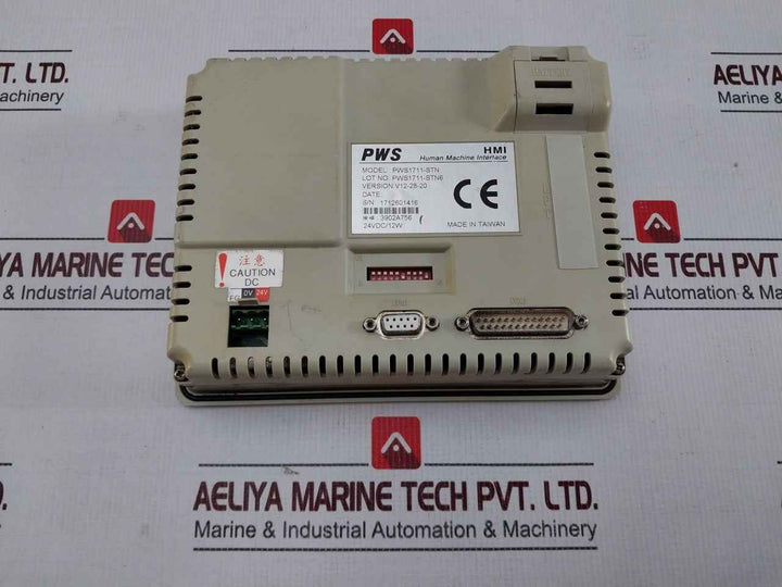 Hitech Pws1711-stn Hmi-human Machine Interface V12-28-20 24vdc/12w