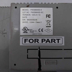 Hitech Pws6600S-s Hmi Touch Screen Panel 24Vdc 0.84A 20W (Not Working)