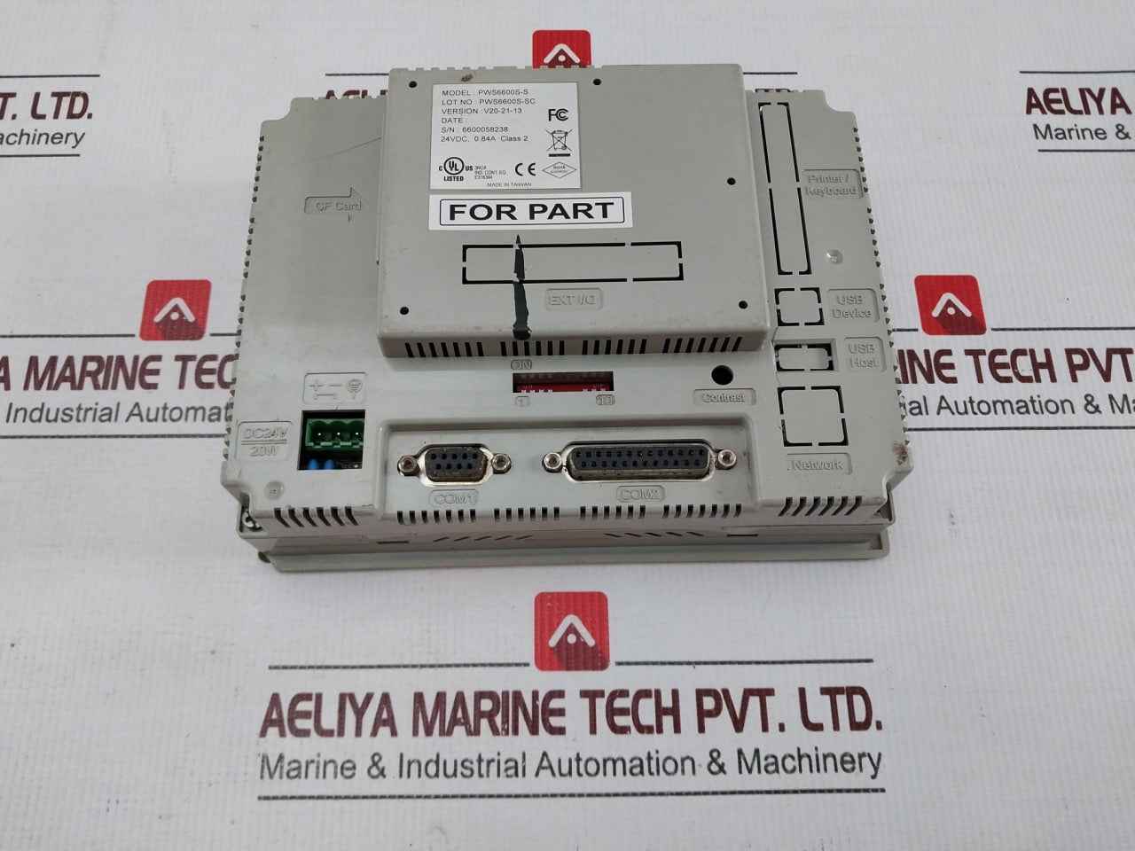 Hitech Pws6600S-s Hmi Touch Screen Panel 24Vdc 0.84A 20W (Not Working)