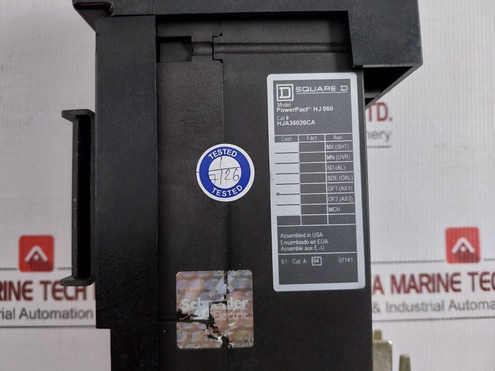 Hja36020Ca Square D 3-pole H-frame Molded Case Circuit Breaker Ii-550A In-20A