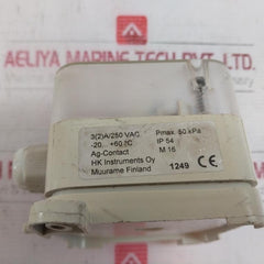 Hk Instruments Diff20Pa Differential Pressure Transmitter 3(2)A/250 Vac 50 Kpa