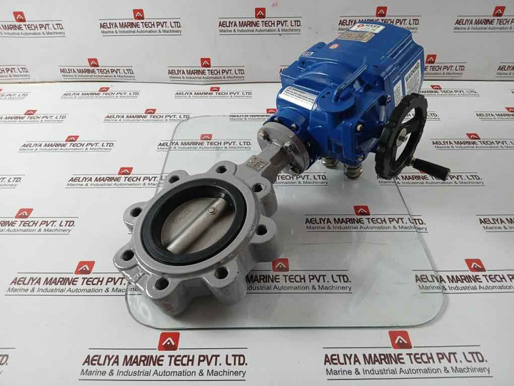 Hkc Hq-0083500100 Electric Part Turn Actuator Flanged W/ Butterfly Valve 3Ph
