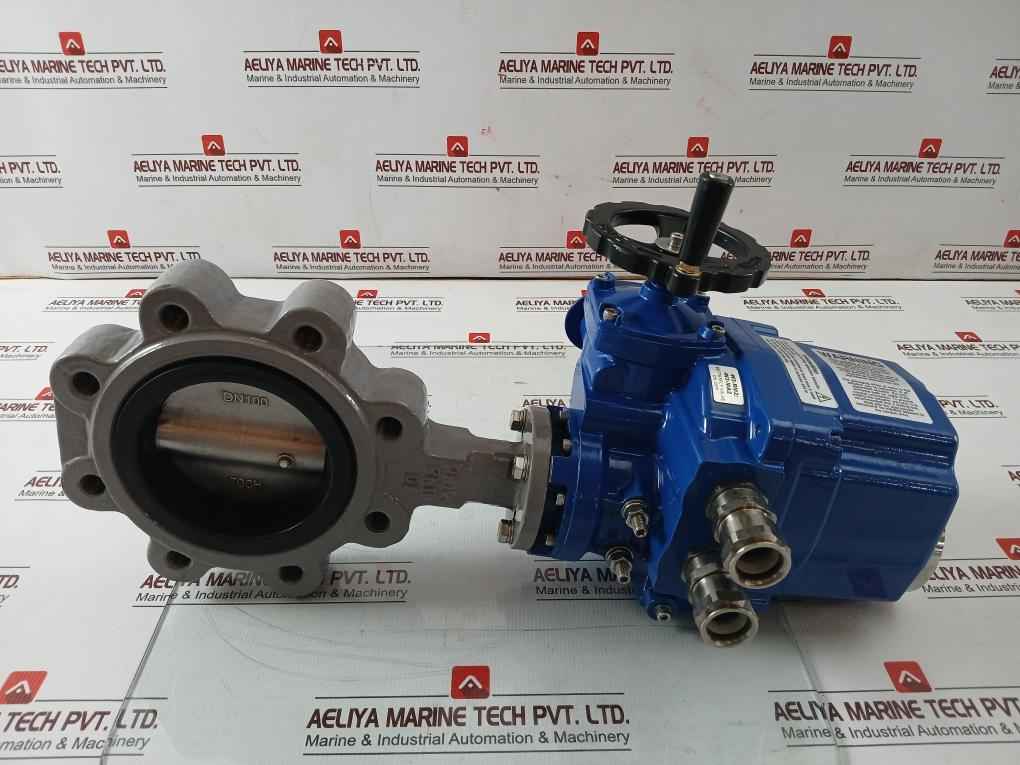 Hkc Hq-0083500100 Electric Part Turn Actuator Flanged W/ Butterfly Valve 3Ph