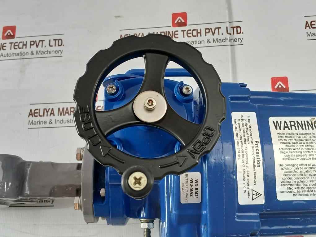 Hkc Hq-0083500100 Electric Part Turn Actuator Flanged W/ Butterfly Valve 3Ph