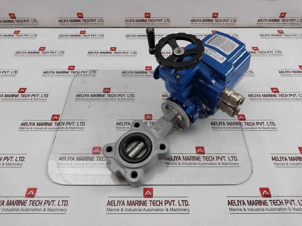 Hkc Hq-0083500100 Electric Part Turn Actuator Flanged W/butterfly Valve 80 Nm