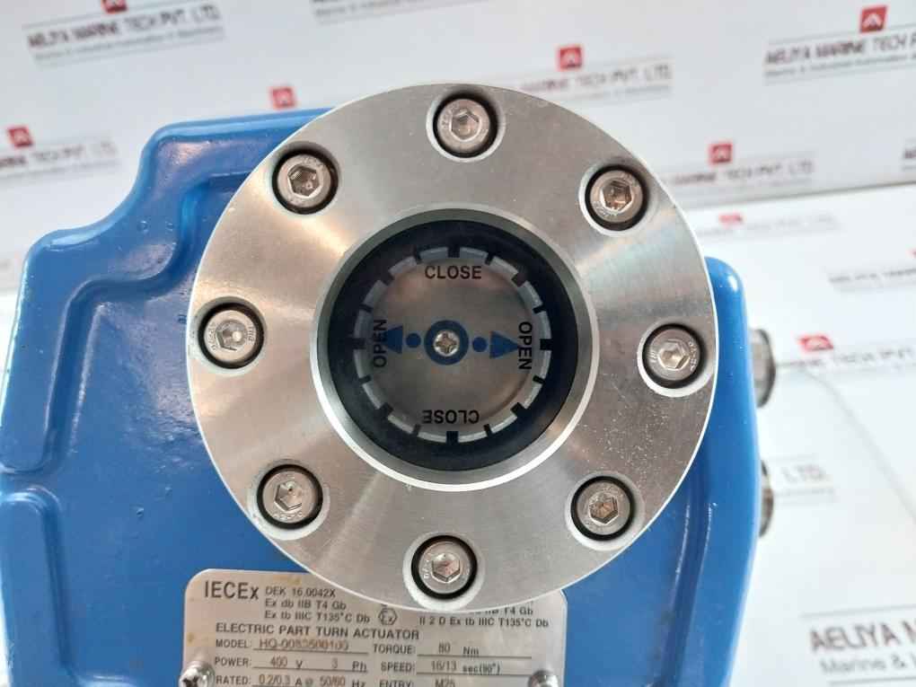 Hkc Hq-0083500100 Electric Part Turn Actuator Flanged W/butterfly Valve 80 Nm