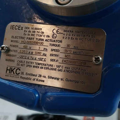 Hkc Hq-0083500100 Electric Part Turn Actuator Flanged W/butterfly Valve 80 Nm