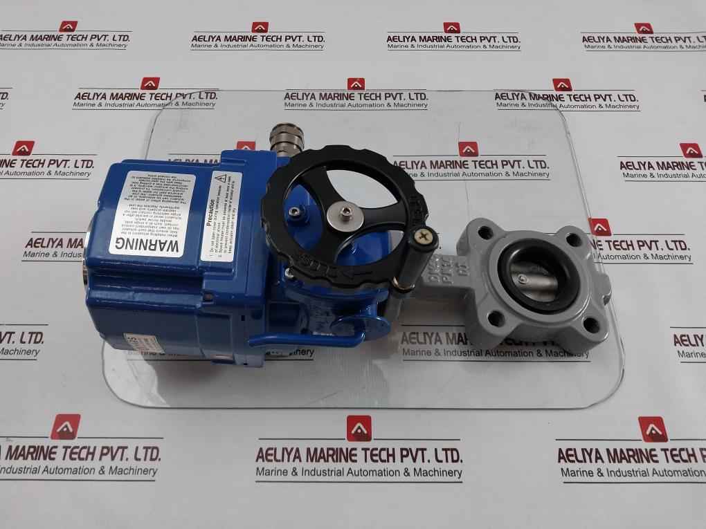 Hkc Hq-0083500100 Electric Part Turn Actuator Flanged W/butterfly Valve 80 Nm