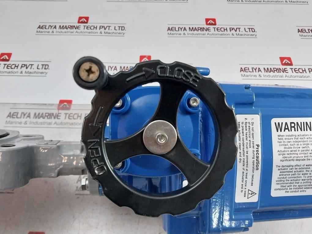 Hkc Hq-0083500100 Electric Part Turn Actuator Flanged W/butterfly Valve
