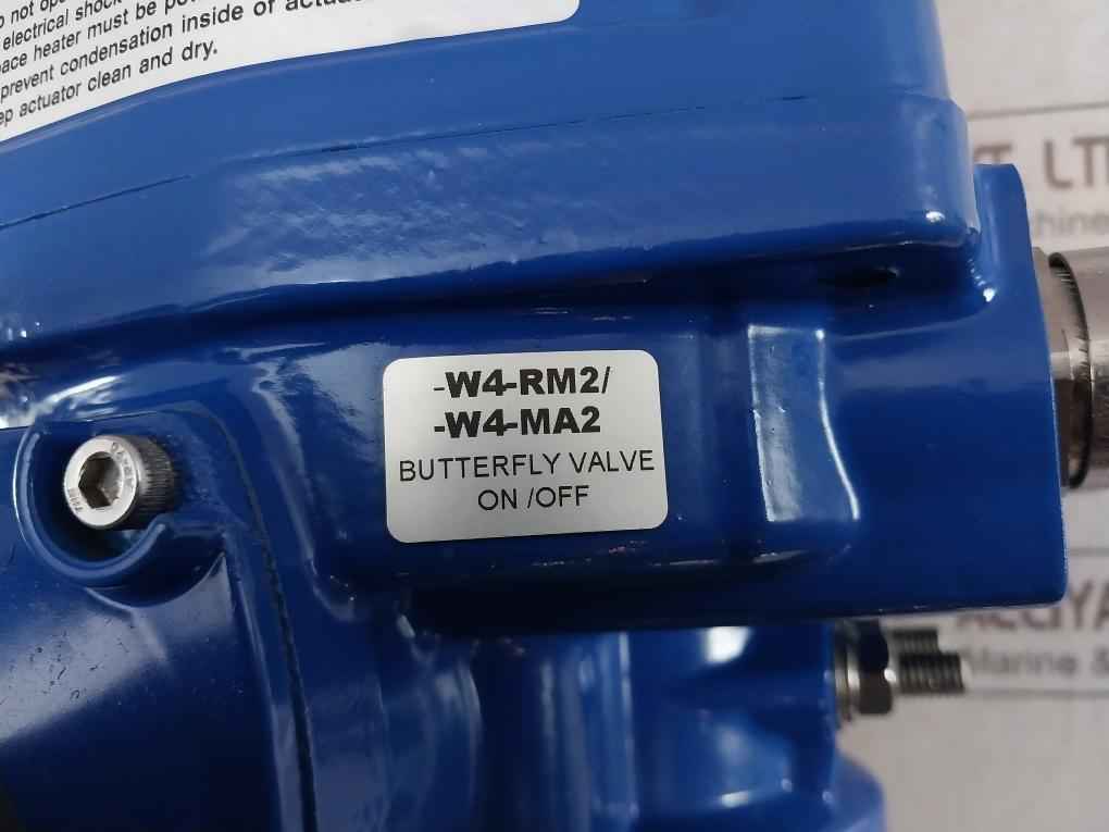 Hkc Hq-0083500100 Electric Part Turn Actuator Flanged W/butterfly Valve