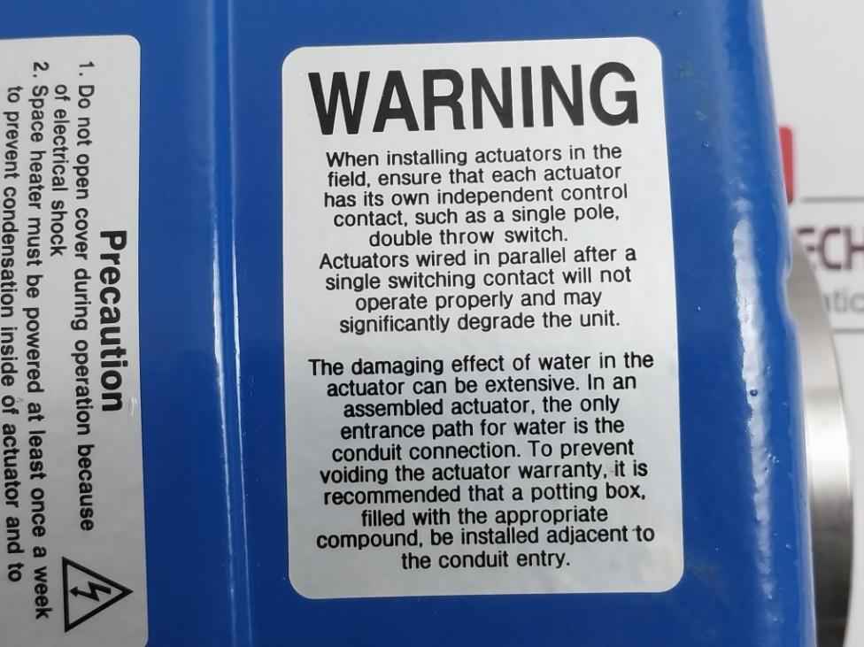 Hkc Hq-0153500000 Electric Part Turn Actuator Flanged W/butterfly Valve 400v 3ph