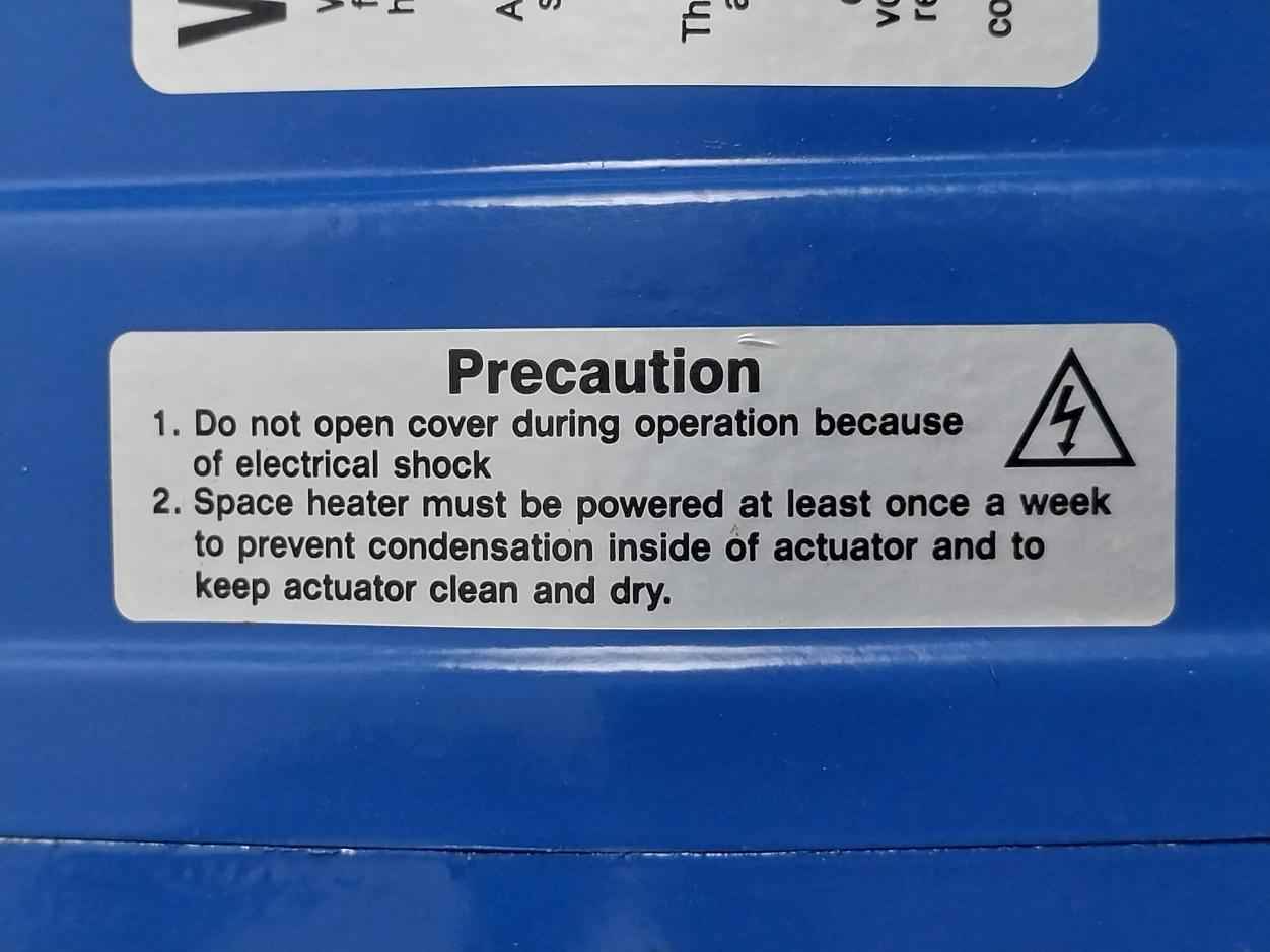 Hkc Hq-0153500000 Electric Part Turn Actuator Flanged W/butterfly Valve 400v 3ph